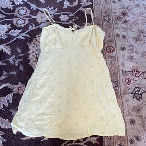 Yellow O’Neil Embroidered Dress